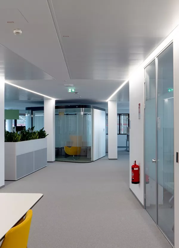 Neubau STRABAG Zentrale Linz Innenausbau